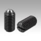 Spring plungers with slot and ball, steel, strong spring force
