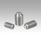Spring plungers with slot and ball, stainless steel, with thread lock