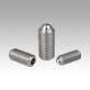 Spring plungers with hexagon socket and ball, stainless steel