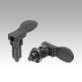 Indexing plungers, steel with plastic cam lever - inch