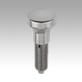 Indexing plungers, stainless steel, without collar, with stainless steel mushroom grip, no locknut