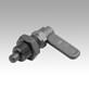 Cam-action indexing plunger, steel
with hexagon, Form B