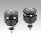 Centring clamps with ball or hexagon segments