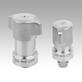Ball lock pins, stainless steel, retractable, heavy-duty version with stainless steel twist knob