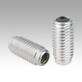 Lateral spring plungers with threaded sleeve, without thrust pin, Form B, with seal