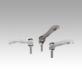 Cam levers, stainless steel, adjustable,  with external thread, thrust washer and stud stainless steel - inch