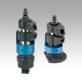 Floating clamps with separate workpiece clamp and interlock