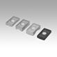 Thrust pad sets for compact power clamps