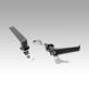Quarter-turn locks with zinc L-grip, housing diameter 32 mm