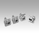 Snap locks stainless steel 
with grip, fold-down