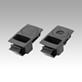 Snap locks, plastic with recessed grip, snap-in