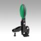 Toggle clamps vertical with flat foot and adjustable clamping spindle