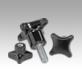 Palm grips similar to DIN 6335 metal parts stainless-steel