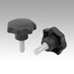 Star grips plastic DIN 6336
