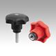 Star grips, plastic with safety function