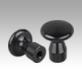 Flat knobs with internal thread