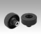 Knurled knobs Form E, with reamed bush, without cap 