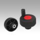 Knurled knob with grip, Form H, without cross hole