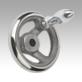 Handwheels DIN 950, grey cast iron, with revolving grip