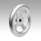 Spoked handwheels, sheet stainless steel, Form B 4 spokes