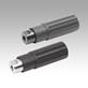 Plastic cylindrical grips, revolving, with internal thread