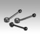 Tension levers, flat, internal thread