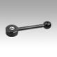Tension levers, flat, internal thread, 0°