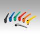 Clamping levers with internal thread, matt textured - inch