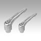 Clamping levers with internal thread, threaded insert stainless steel, bright