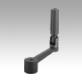 Crank handles aluminium with fold-away cylinder grip and reamed hole