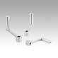 Crank handles stainless steel with revolving grip
