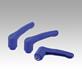 Clamping levers, plastic, visually detectable with internal thread, threaded insert stainless steel