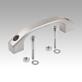 Pull handles stainless steel, thru hole, Form A