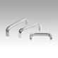 Pull handles, stainless steel 1.4301 or 1.4404, oval profile 21x13, mounted from the rear