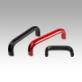 Pull handles, oval aluminium with outer hole