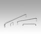 Pull handles, stainless steel 1.4404, polished or abrasive blasted round profile, mounted from the rear