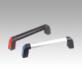 Tubular handles Bighand, aluminium with plastic grip legs