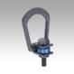 Hoist rings with axial ring, rotates through 360 degrees
