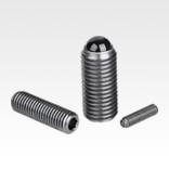 Spring plungers with hexagon socket and ceramic ball, stainless steel