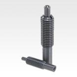 Spring plungers with hexagon socket and thrust pin, long version