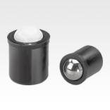 Spring plungers smooth version, plastic 