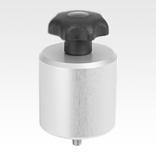Clamp stops adjustable for slot profiles