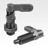 Cam action indexing plunger with stop