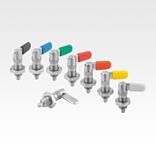 Cam-action indexing plungers with stop, stainless steel