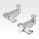 Barrel locks with return spring, steel or brass bevel up or down