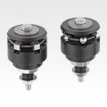 Centring clamps with ball or hexagon segments