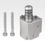 Centring clamp stainless steel, pneumatic
