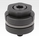 Centring clamp, steel, round