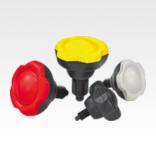 indexing plungers, steel with plastic five lobe grip