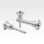 Ball lock pins with stainless steel mushroom grip